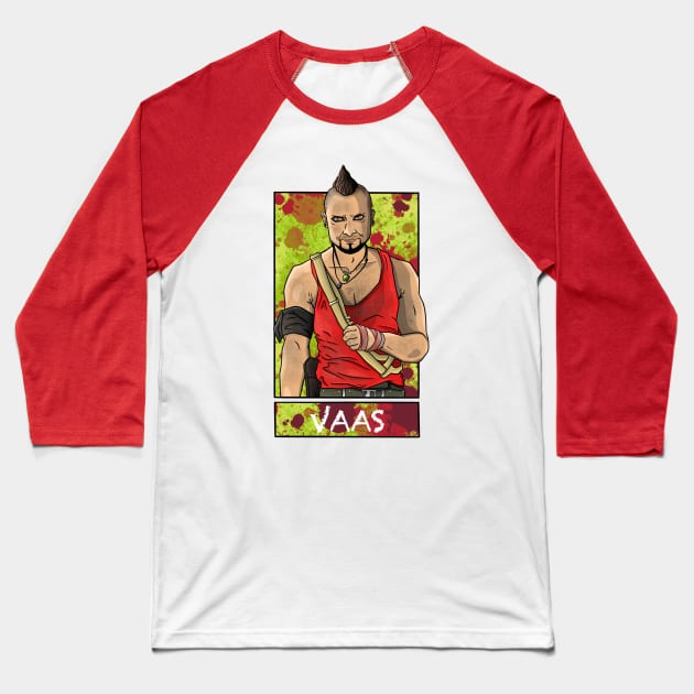 Vaas Montenegro Baseball T-Shirt by Tlou_arts